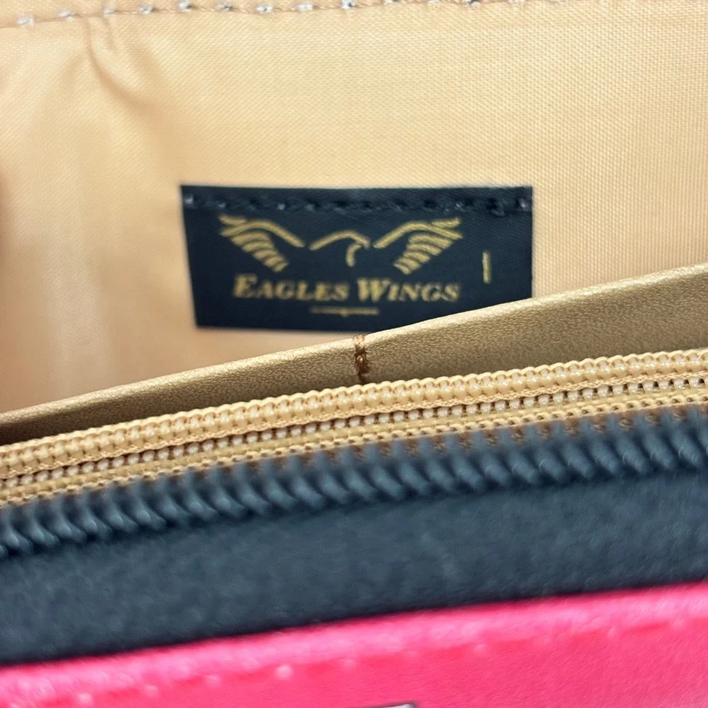 Eagles‎ Wings Texas Tech Red Raiders Red Zip Around Wristlet Wallet NWT NCAA